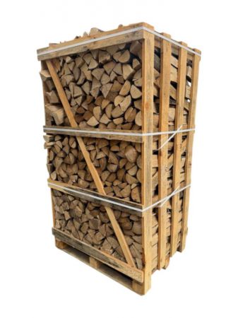 palette bois de chauffage coupe en 25cm hetre