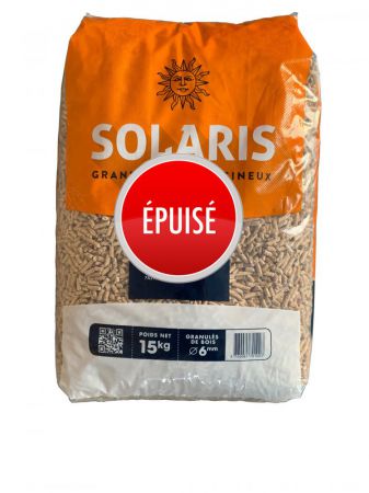 palette pellets solaris 65 sacs epuise 